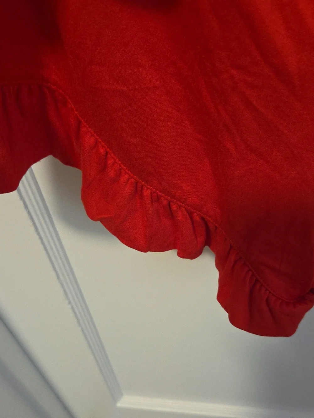 2 Piece Women’s Short Sleeve Red Pajama Set  Super Soft Fabric